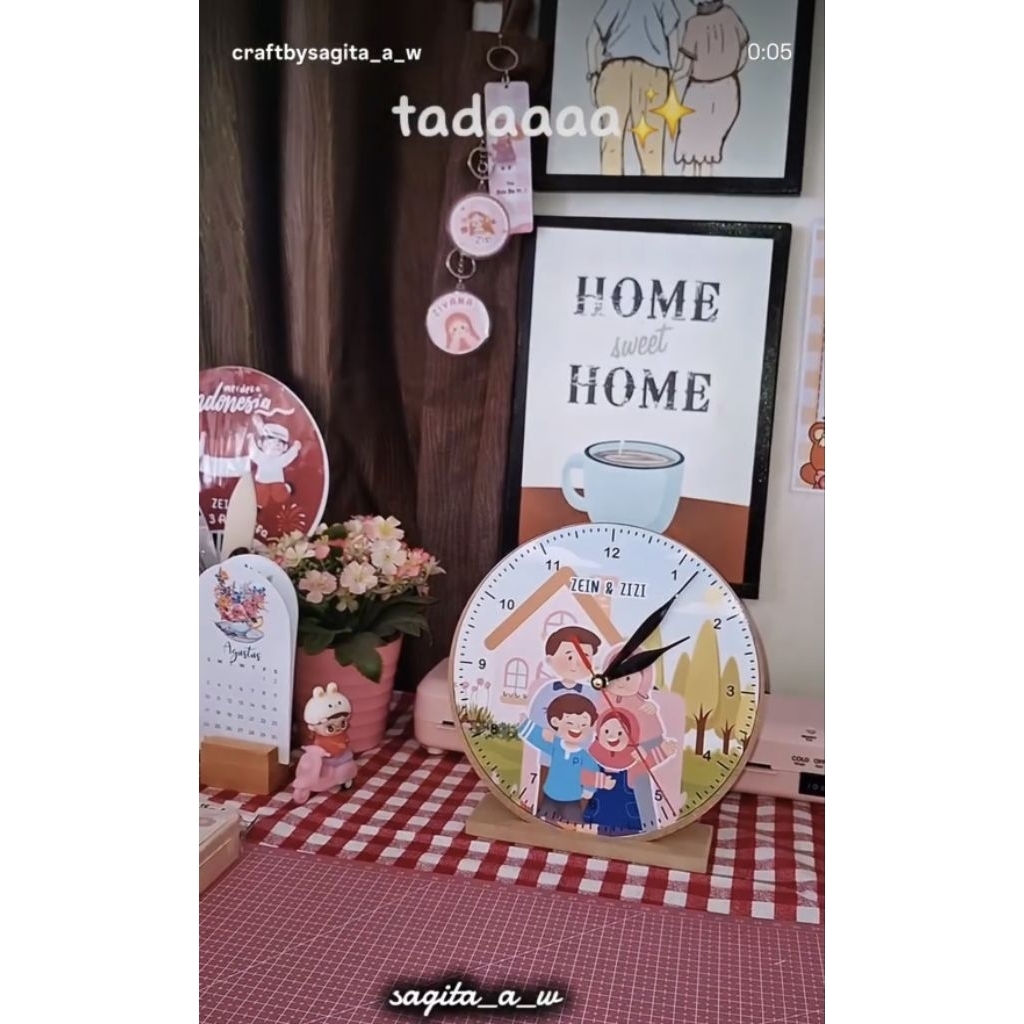 Jam Meja Custom