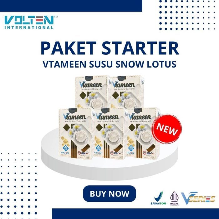 

Paket Starter Vtameen Susu Snow Lotus 5box
