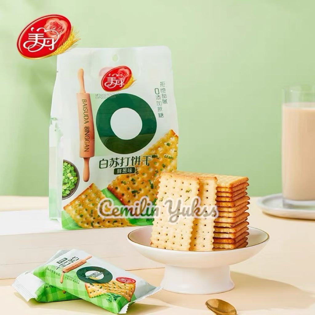 Meidan Soda Cracker Onion Flavour 388g Cracker Soda Rasa Bawang Bombai Soda Crackers Made In China