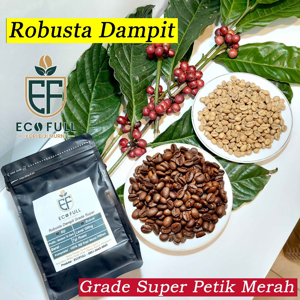 

kopi Robusta Dampit Malang Petik Merah Fine Murni