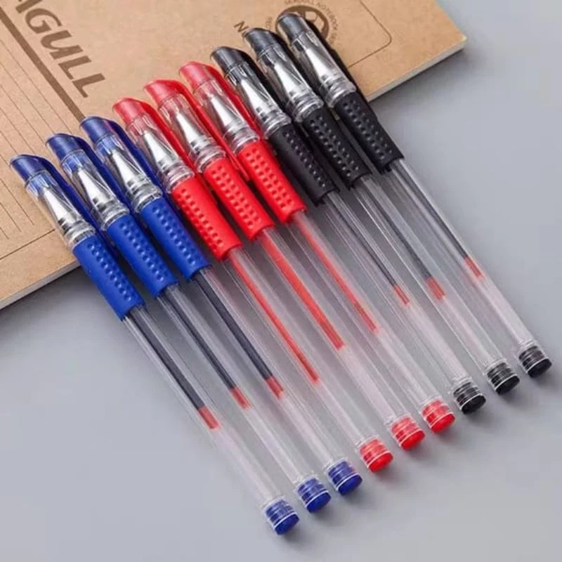 

Pena Gel 0.55mm Standard Pulpen Gel Standard Bolpoin Cair Alat Tulis Sekolah Bolpen Warna Hitam Biru Merah / Serba Seribu