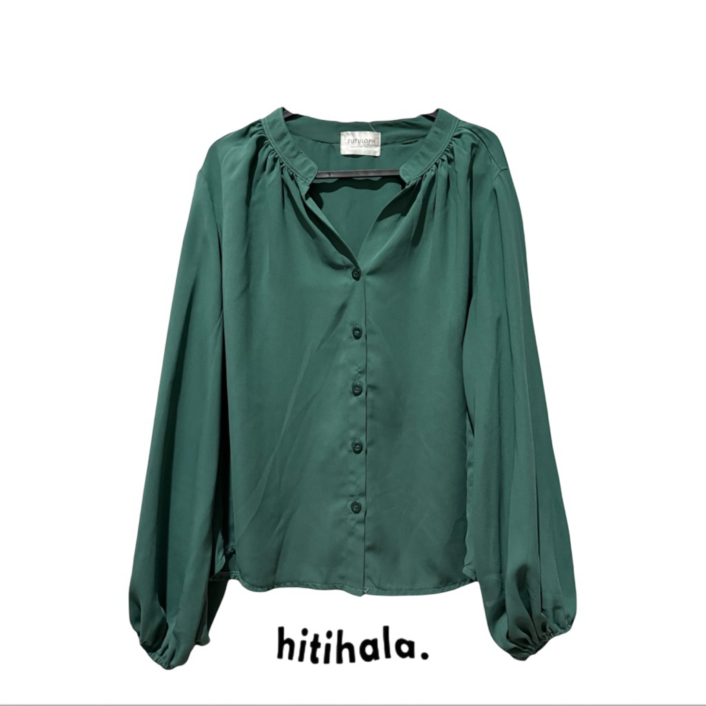 Tutuloph Clyso Blouse - Dark Green