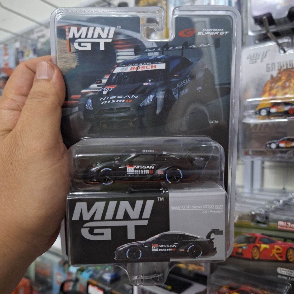 Mini GT Skala 64 Blister Nissan GTR Nismo GT500 #230 Super GT Series