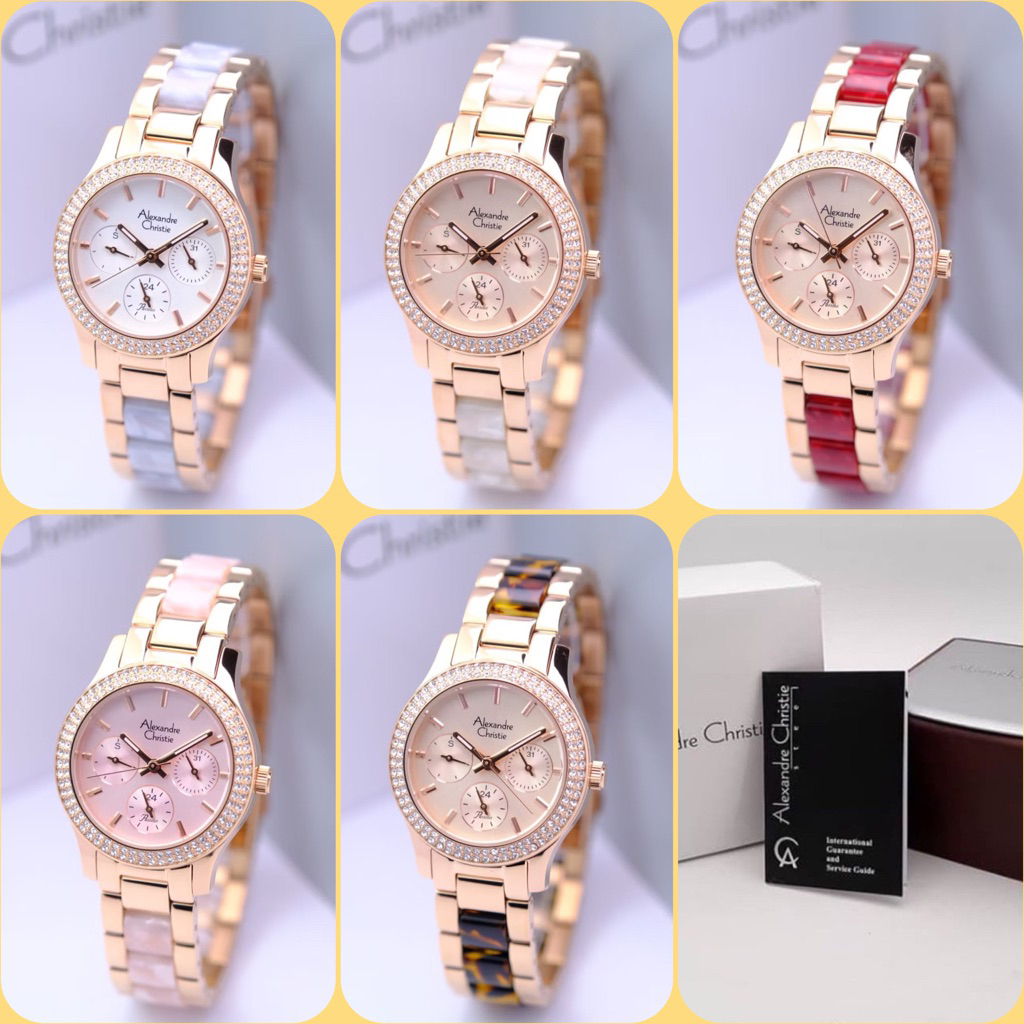 JAM TANGAN WANITA ALEXANDRE CHRISTIE AC 2932 BF / AC2932 / 2932 ORIGINAL STRAP STAINLESS STEEL