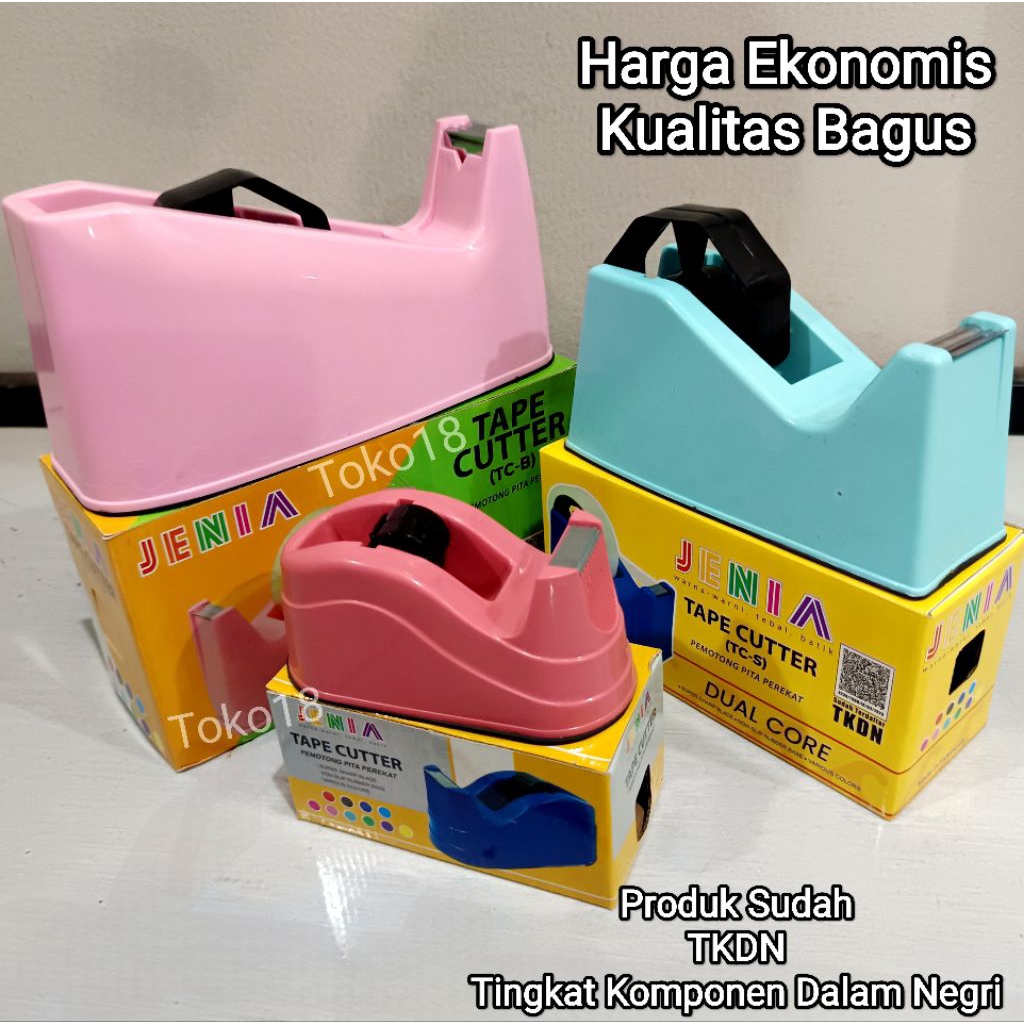 

Dispenser Tape Solasi Jenia 3 Ukuran (Kualitas Bagus) / Tape Cutter