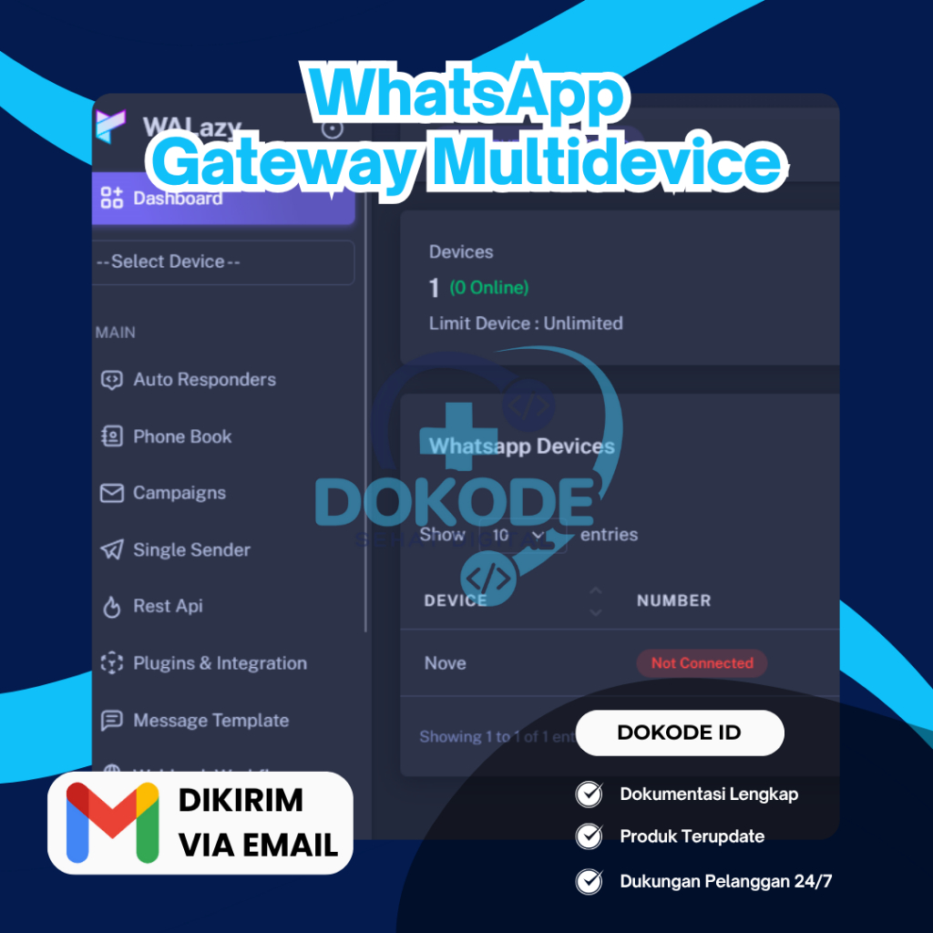WhatsApp Gateway 2026 [WaLazy V 5.0.2]