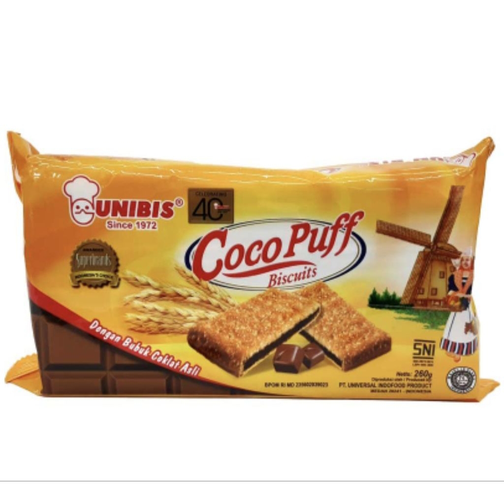 

Uninis Coco Puff (240 Gram) Uninis Biskuit Cokelat Coco Puff Food Snack Coklat Cemilan Wafer Kering Choco