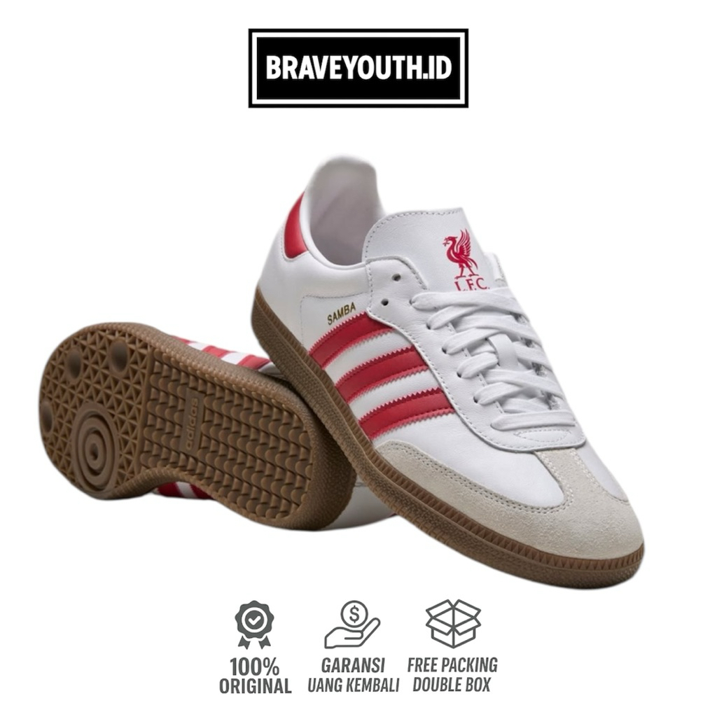Adidas Samba Liverpool FC White Red - JQ4041