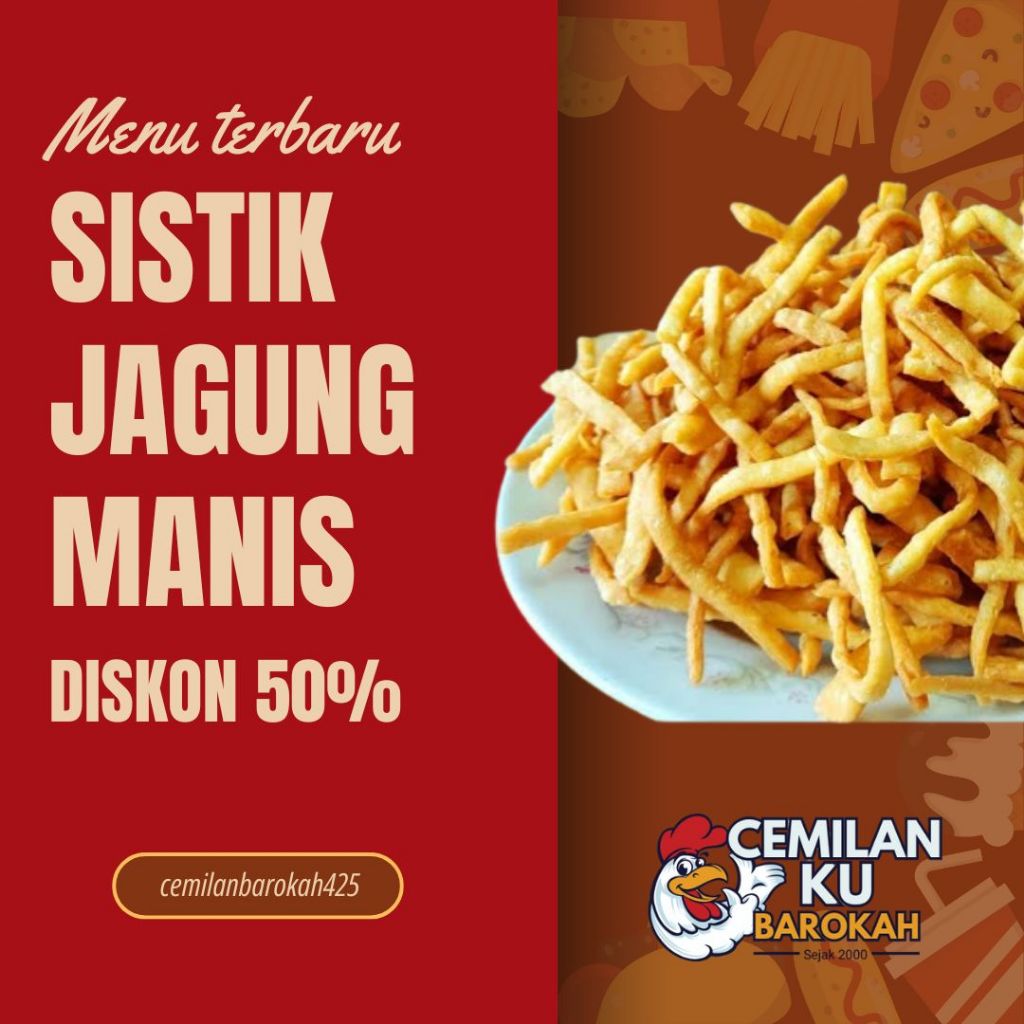 

Sistik Jagung Manis 100gr murah high quality ecer/grosir cemilan