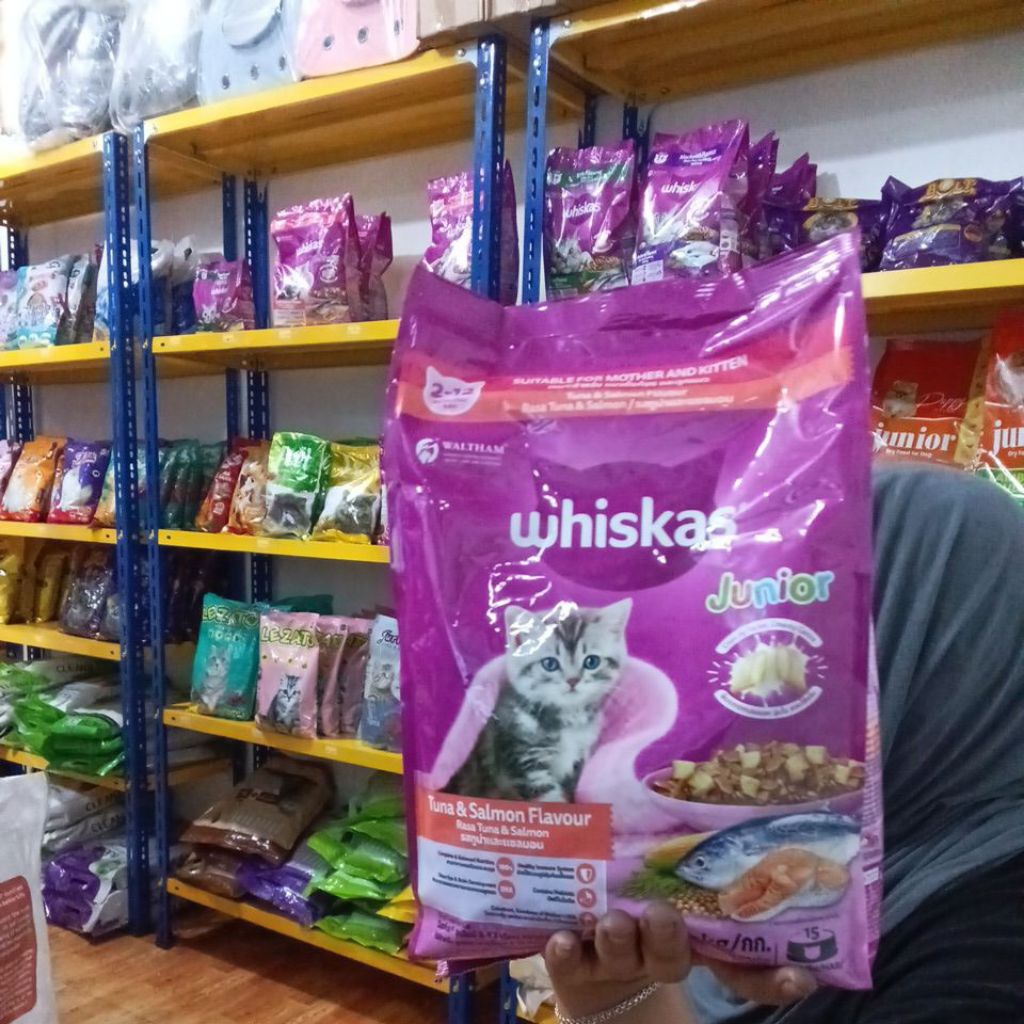 WHISKAS JUNIOR TUNA&SALMON 1,1 KG