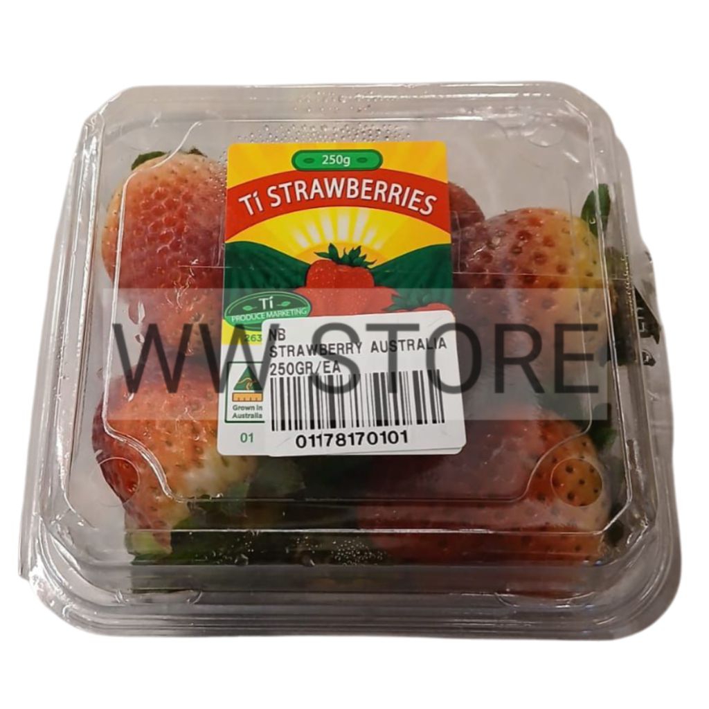 

Buah stroberi segar Australia Australian fresh Strawberry Strawberries 250g
