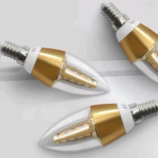 hinomaru Lampu LED Candle 5w 5 watt E14 PUTIH filamen 6500k