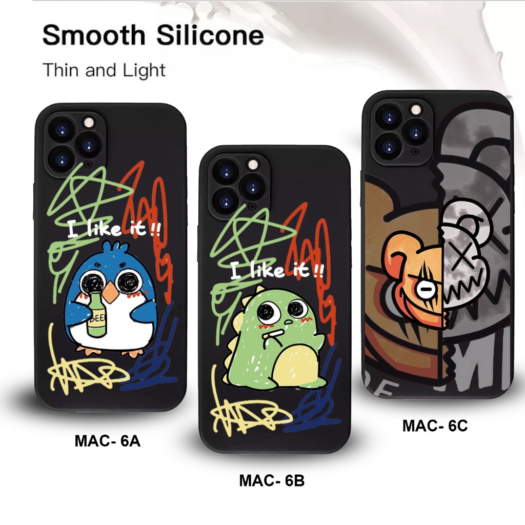 Black Soft Case For rog phone 7 rog phone 7 pro rog phone 8 soft case gambar black mac6