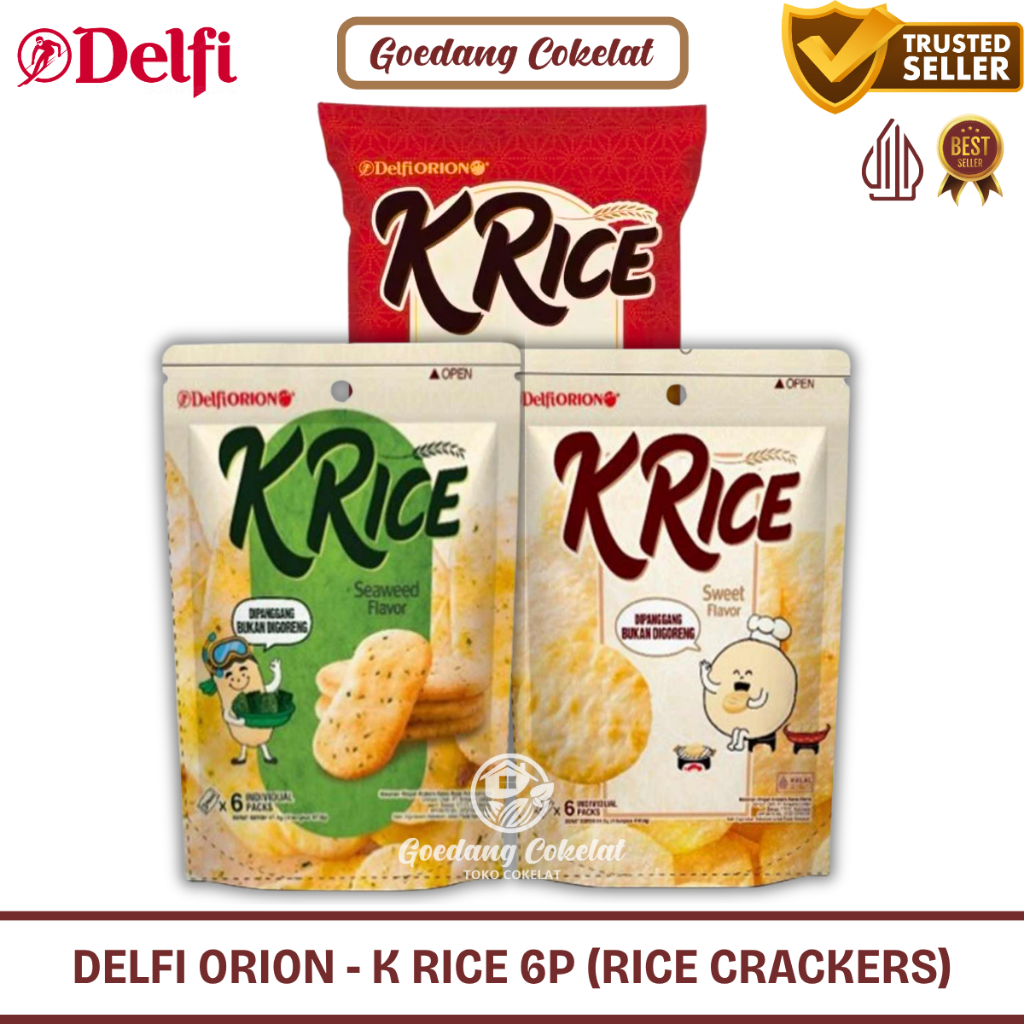 

Delfi Orion O’Rice O Rice Orice K-Rice KRice Crackers Krekers Beras Sweet Seaweed Cheese 64.8g