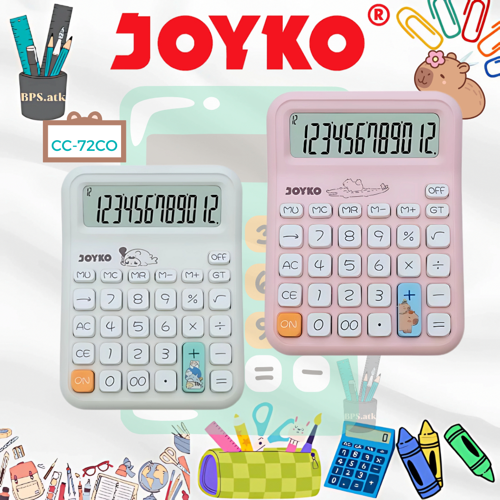

JOYKO Calculator / Kalkulator CC -72CO 12 Digits Karakter Kalkulator Sekolah / Kantor