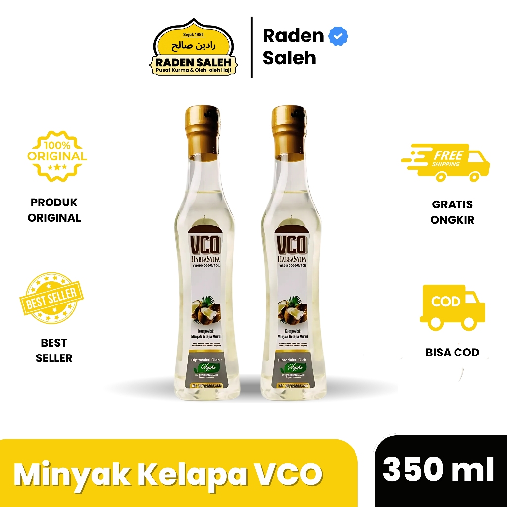 

Minyak Kelapa Murni VCO Syifa 350ml / VCO Extra Virgin Coconut Oil 350ml