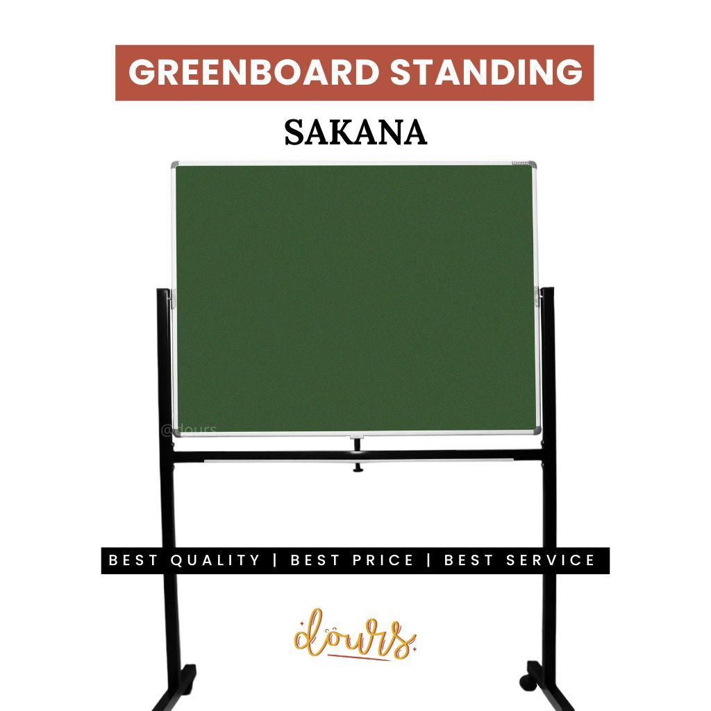 

Green Board Papan Tulis SAKANA STANDING RodaMagnet 60x90 60x120 80x120 90x120 90x180 120x180 120x240