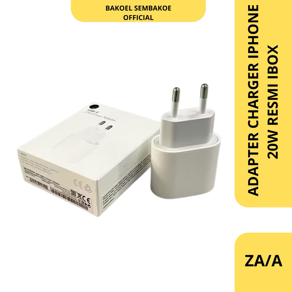 Adapter Charger Iphone Original Resmi Apple New Segel ZA/A