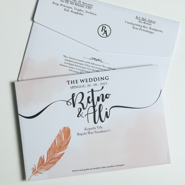 Undangan Pernikahan Hardcover Keren Simple Murah / Undangan Hardcover Pernikahan Aesthetic