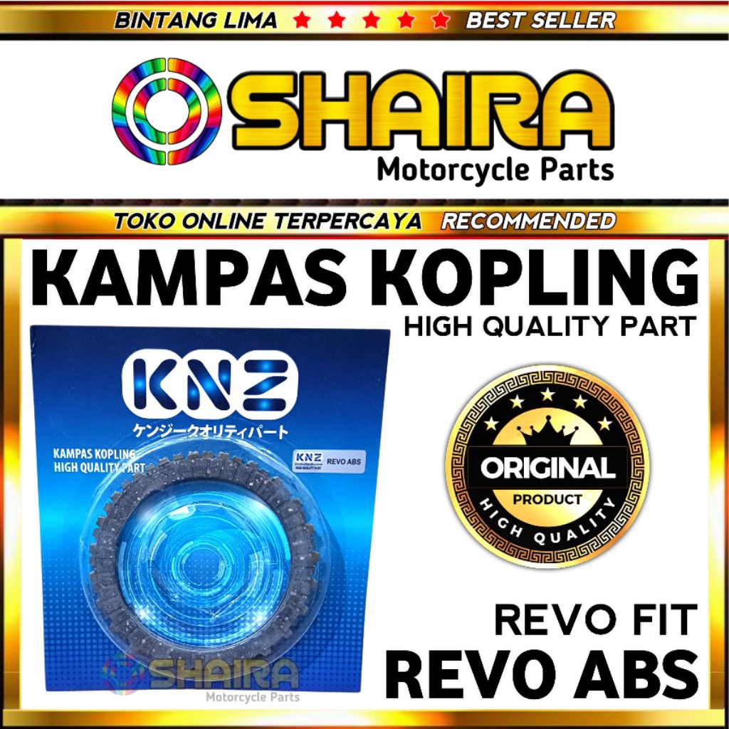 KAMPAS KOPLING REVO ABSOLUTE 1 SET / REVO FIT / REVO 110 FI / KNZ HIGH QUALITY PART / KAMPAS KOPLING