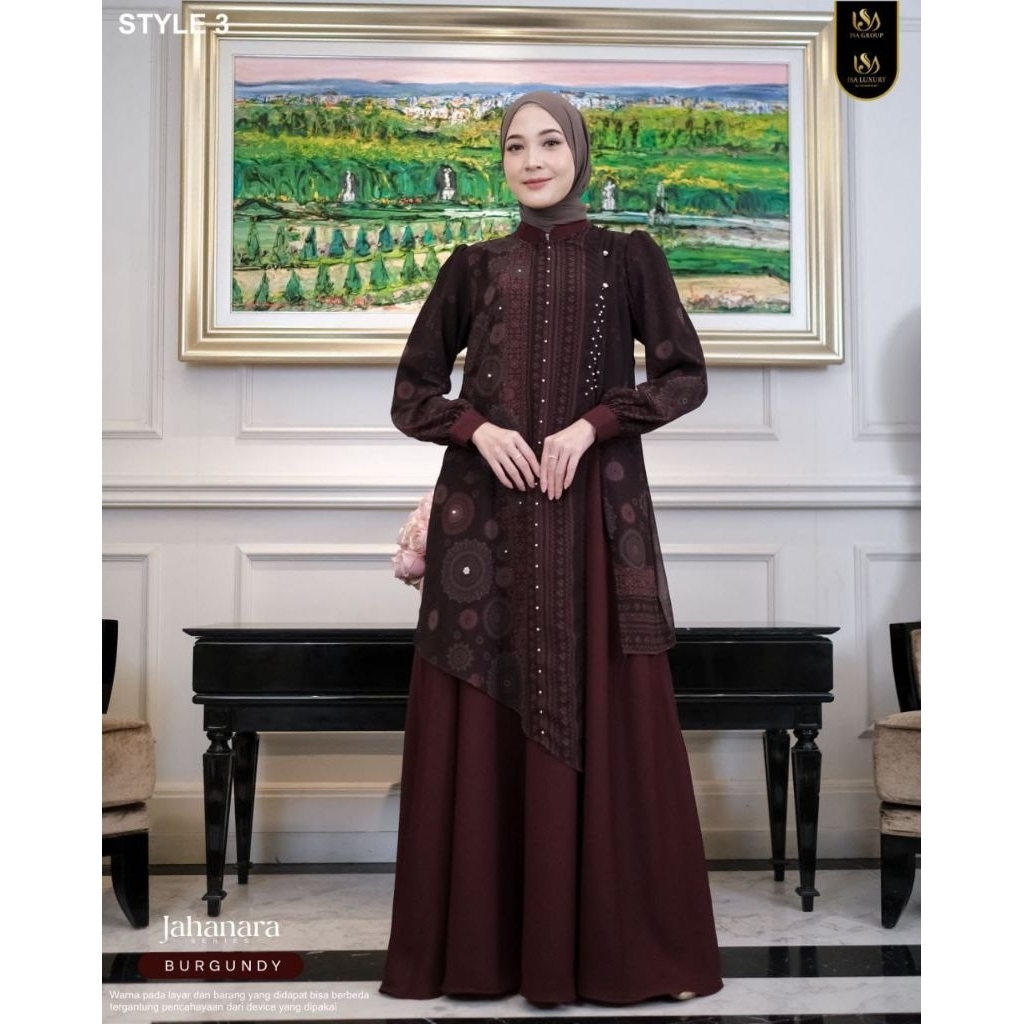 Jahanara Ready Stock /Sarimbit Jahanara/Sarimbit Isa hijab/COD