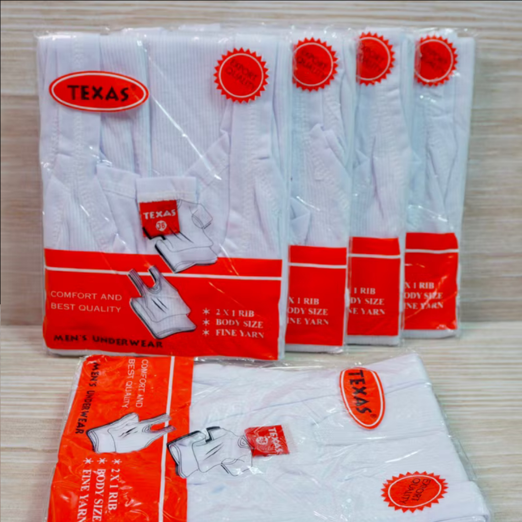 Singlet (3 Pcs) Texas Kaos Dalaman Pria Termurah / Singlet Texas Pria (3 Pcs)