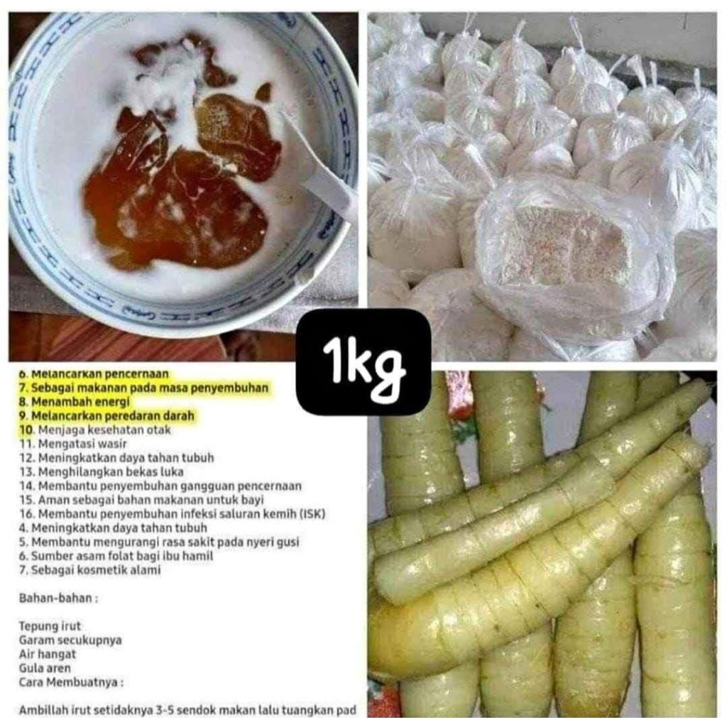 

tepung Garut kemasan 1kg