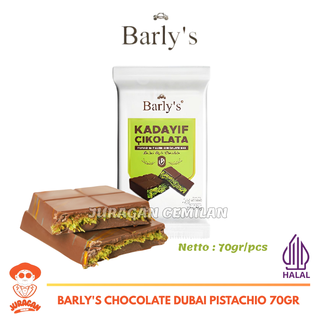 

Barly's Kadayif Cikolata Cokelat Dubai Pistachio Halal 70gr