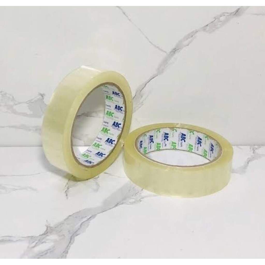 

Isolasi/ tape 1 inch/ lakban bening 24mm 80 yard