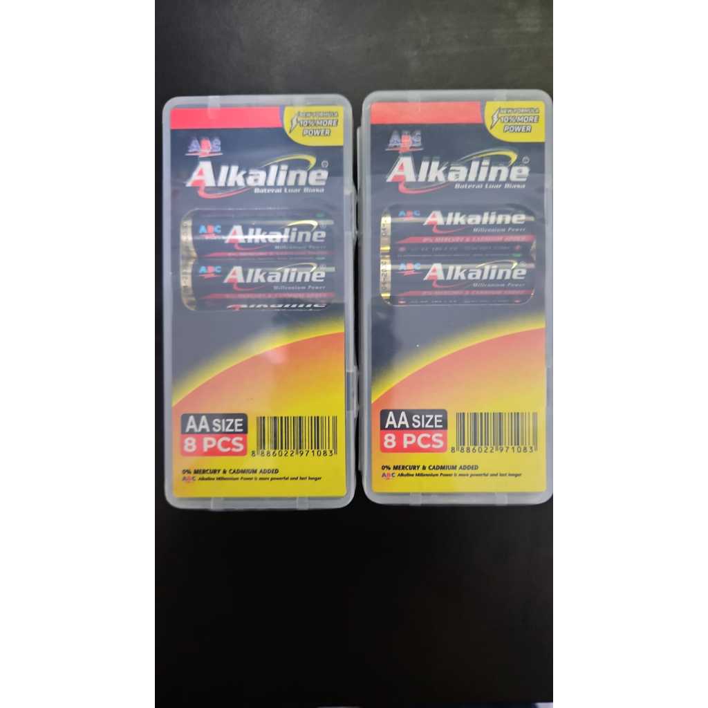 Alkaline AA Kotak isi 8 Pcs Batre / Baterai /Batu Battery