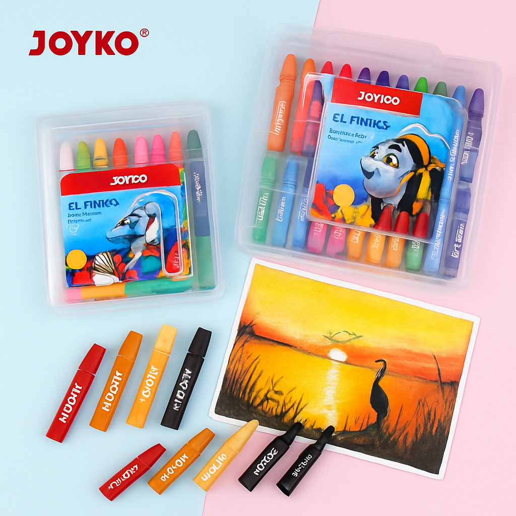 

JOYKO Krayon Oil Pastel 24 Pcs Crayon Warna Anak