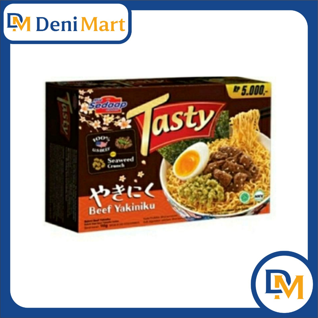 

Tasty Mie Sedaap Bakmi Ayam ,Tariaki Yakiniku ,Matah Geprek ,Beef 120G All Variant