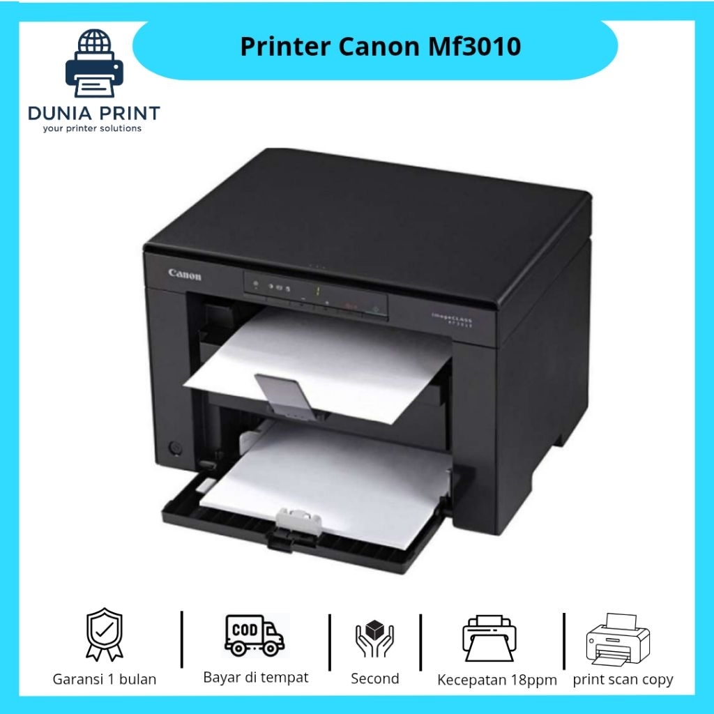 Printer Canon ImageClass MF3010 Bekas printer fotocopy canon