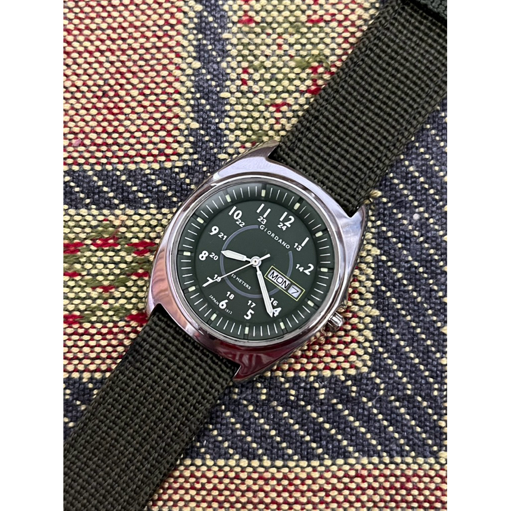 Dresswatch Jam tangan Giordano Military Second Preloved