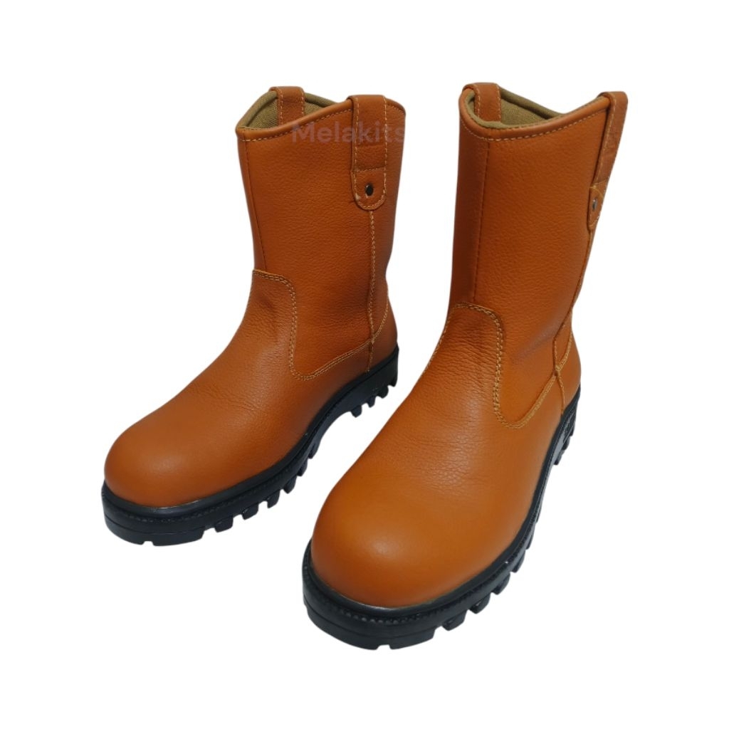 Sepatu Safety Ukuran Besar Ukuran Jumbo Sepatu Kerja Kulit Sepatu Kulit Pria Sepatu Tambang Pabrik