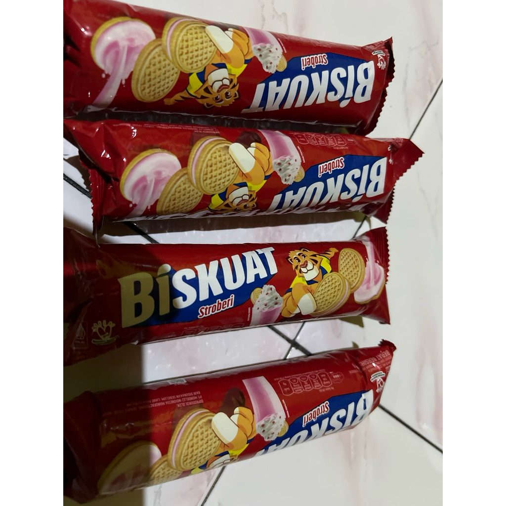 

4pcs Biskuat sandwich 105gr slug isi 4pcs bandit enak murah