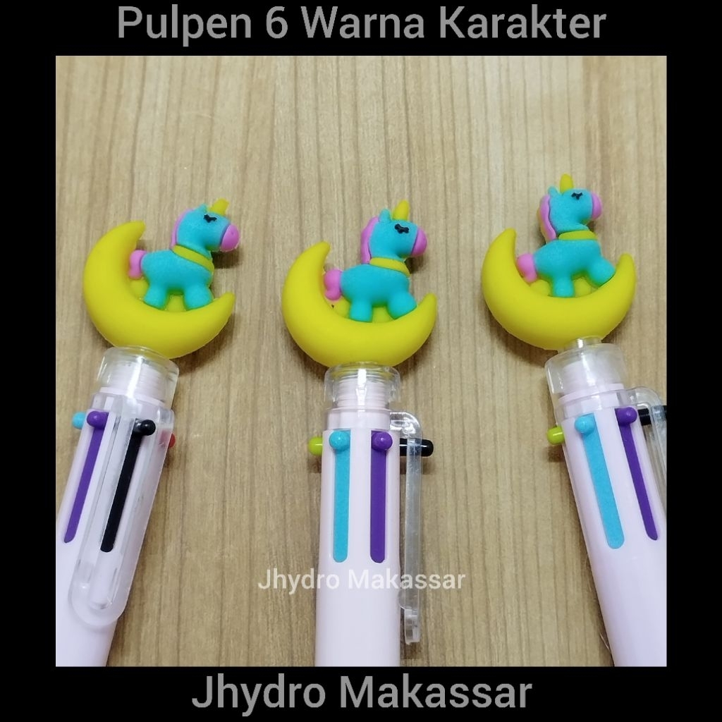 

Pulpen 6 Warna Karakter Unicorn Kuda Poni Unik Alat Tulis Perlengkapan sekolah Mainan Kado Spesial