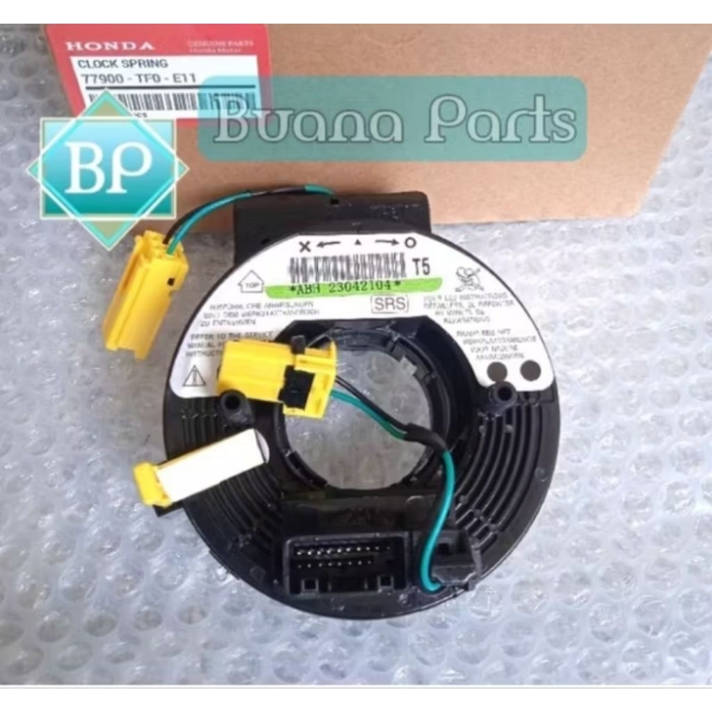 Kabel Spiral Fleksibel Klakson Airbag Clock Spring Stir Honda Jazz Rs 2008 2009 2010 2011 2012 2013