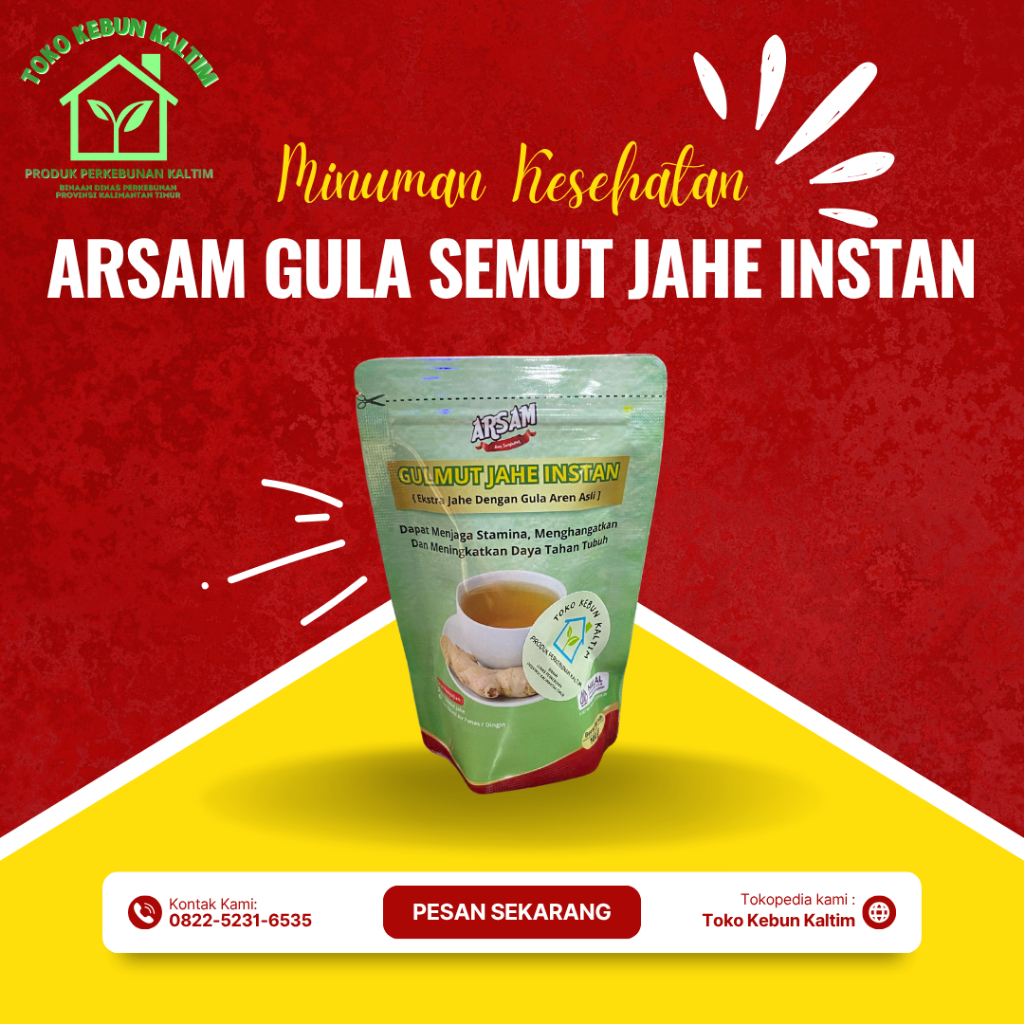 

ARSAM, GULA SEMUT JAHE INSTAN
