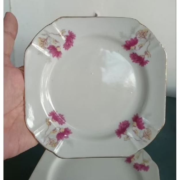 Piring Kue personal bunga Seruni s14 (1pcs)