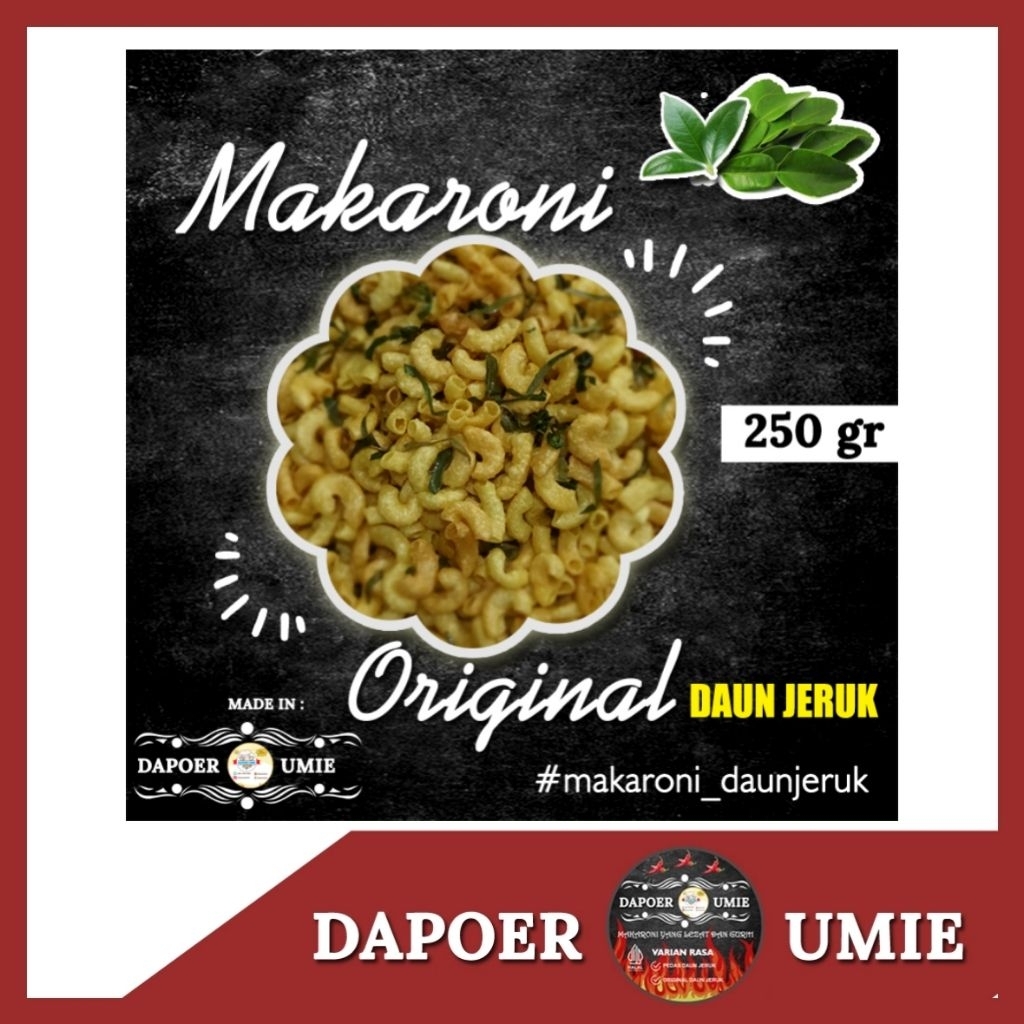 

MAKARONI BANTET ORIGINAL DAUN JERUK 250 GRAM/ TIDAK KERAS,GURIH