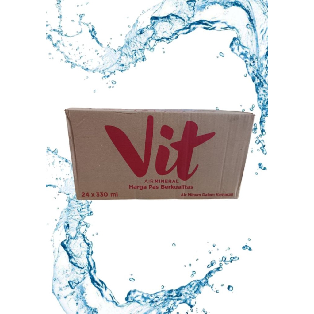 

Air Mineral Vit Botol 330 ml ( 1 dos isi 24 botol )