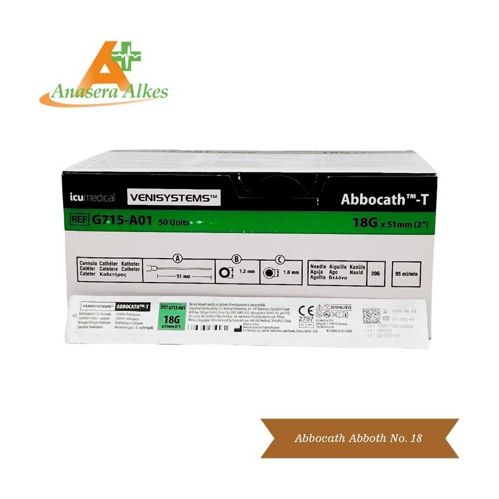 Abbocath Abboth Venisystem No. 18G x 51mm