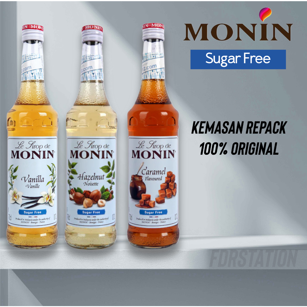 

Monin Syrup Sugar Free Vanilla Caramel Hazelnut Sirup Kopi Teh Bebas Gula