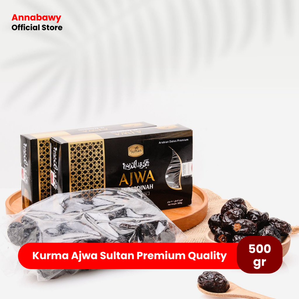 

Kurma Ajwa Al Madinah SULTAN Premium 500 Gram | Kurma Nabi Asli Madinah Manis, Sehat & Bergizi