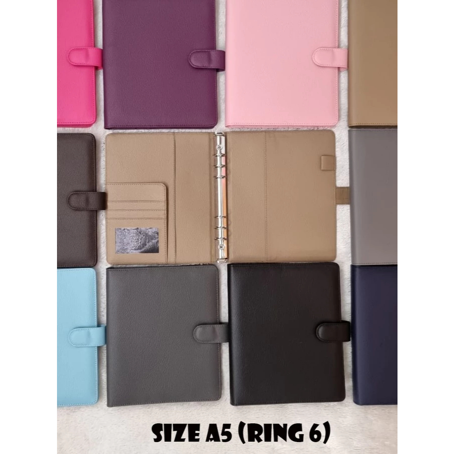 

Binder polos 15 WARNA A5 Ring 6 Eksklusif/Binder polos Eksklusif polos Berkualitas