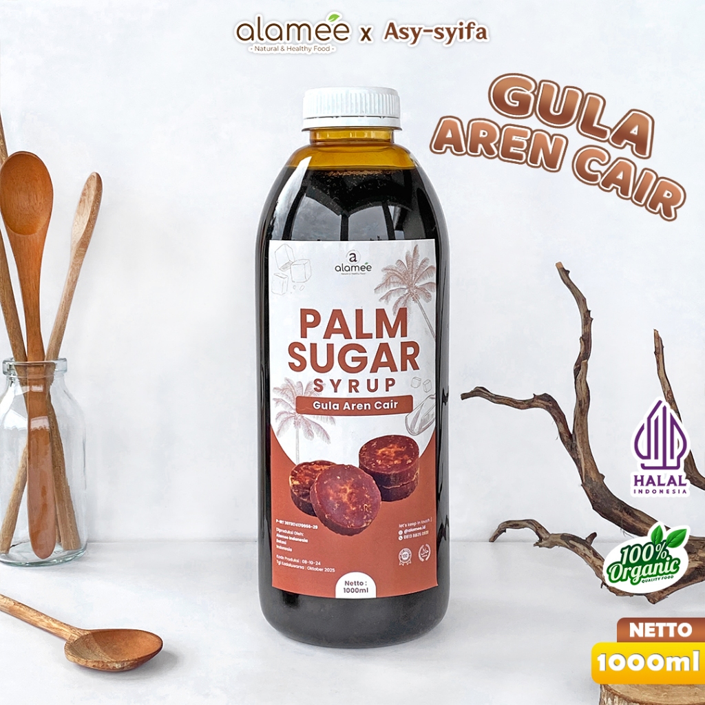

Gula Aren Cair Syrup Palm Sugar Murni Barista Brown Sirup Natural Manis Asli Organic Liquid Organik