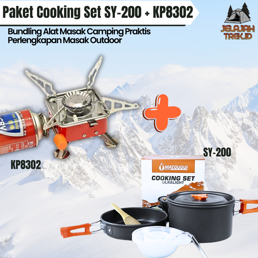 TERLARIS Paket Nesting Dan KomporNesting Set Kompor Lengkap/SY-300+Kompor KP8301/KP8302