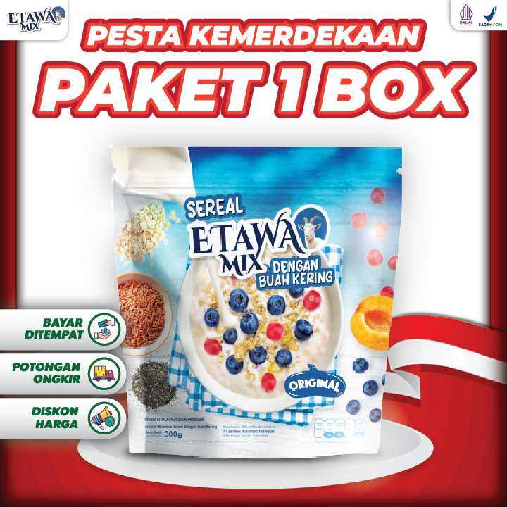 

Etawamix Ampuh Atasi Gerd Asam Lambung Maag Kronis & Tukak Lambung Makanan Sereal Dengan Buah Kering