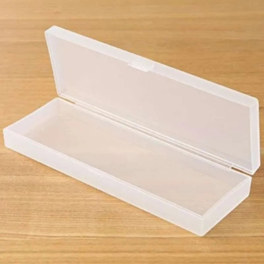 

TEMPAT PENSIL PLASTIK PEN CASE MUJI CLEAR BENING POLOS POLYPROPYLENE